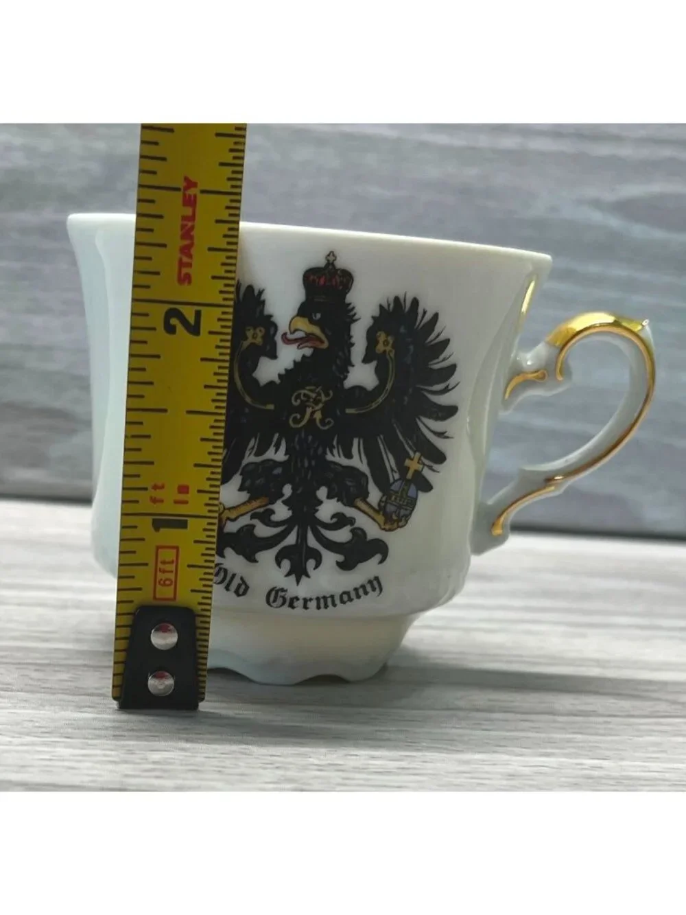 Theo Ruhn Old Germany Eagle Creat Tea Cup Demitasse Mini Mug Bavaria Kuhn